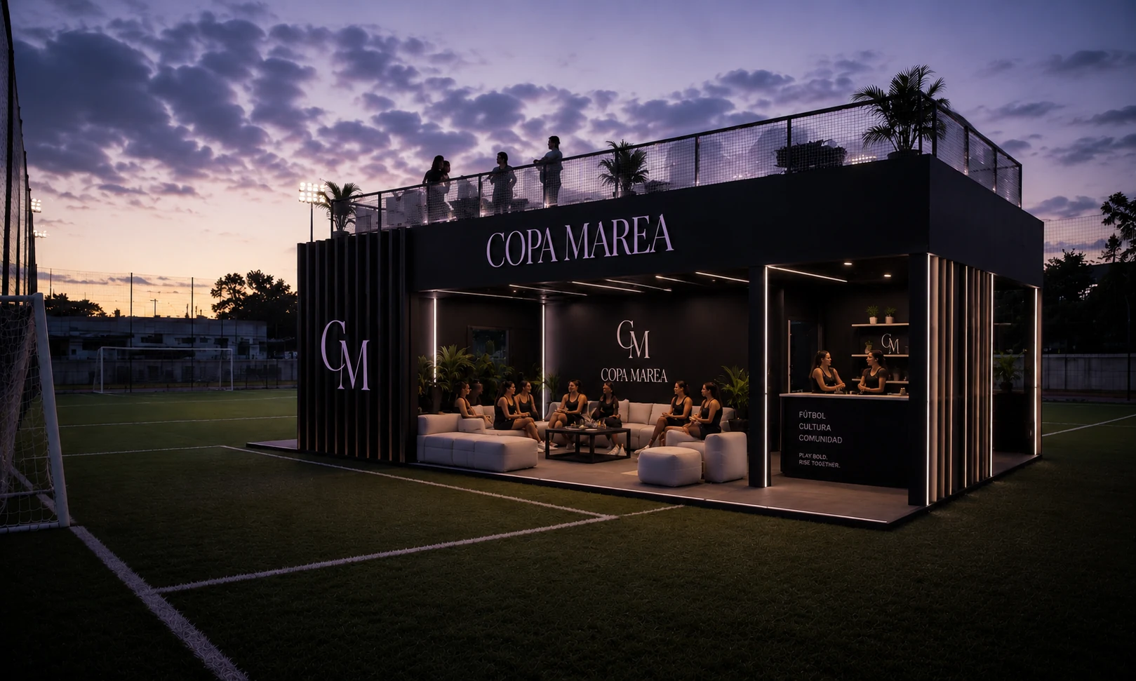 Brand activation at the Copa Marea venue